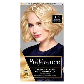 Preference Infinia 03 Lightest Ash Blonde Hair Dye
